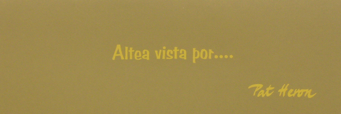 Javier Cebrián - Altea vista por... - 19 x 55,5 cm. - 2002