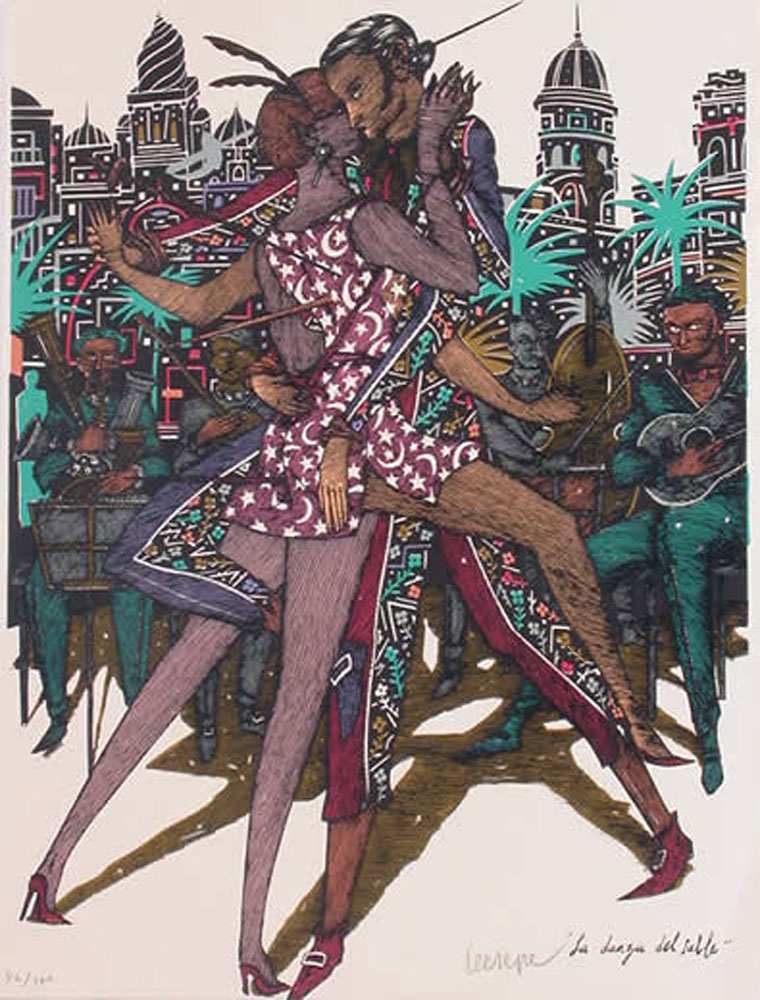 Javier Cebrián - La danza del sable - 65 x 50 cm. - 1995
