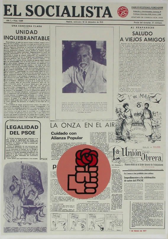 Javier Cebrián - El socialista - 70 x 50 cm. - 1977