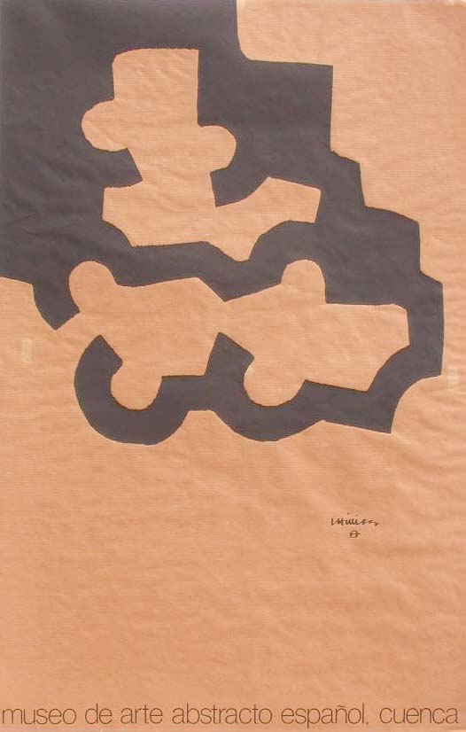 Javier Cebrián - Cartel Museo Arte Abstracto - 84 x 53 cm.