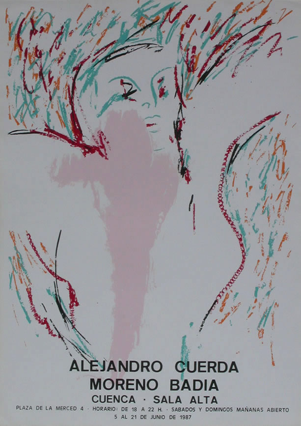 Javier Cebrián - Alejandro Cuerda. Moreno Badía - 70 x 50 cm. - 1987