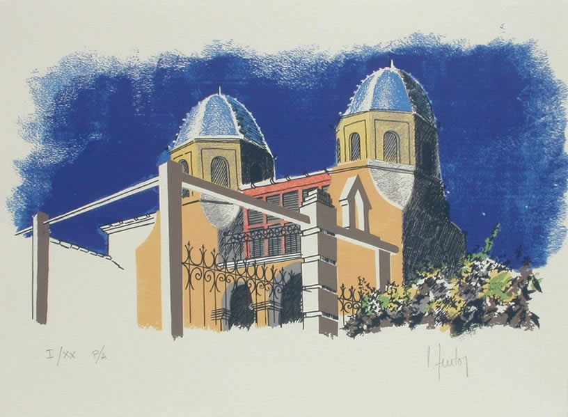 Javier Cebrián - Casa emblémática de Altea - 27,5 x 37,5 cm. - 2000