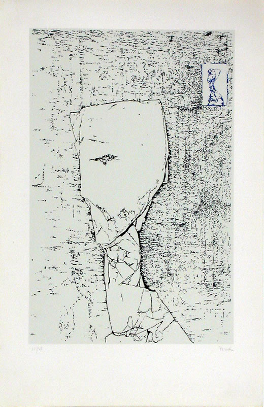 Javier Cebrián - Autorretrato - 40 x 26 cm. - 1981