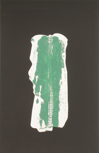 Javier Cebrián - Guitarra verde - 65 x 40,5 cm. - 1981