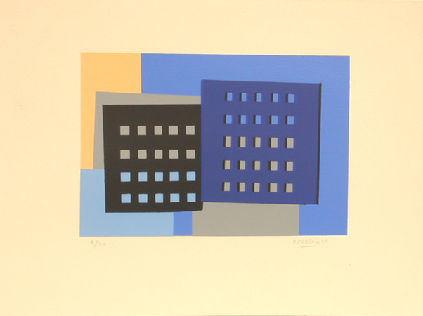 Javier Cebrián - Edificios (II) - 28 x 38 cm. - 1999