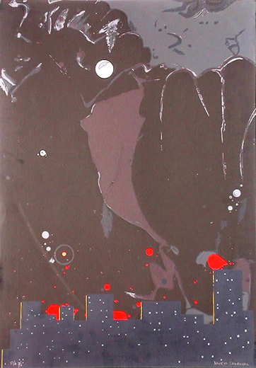 Javier Cebrián - Nocturno - 65 x 47 cm. - 1990