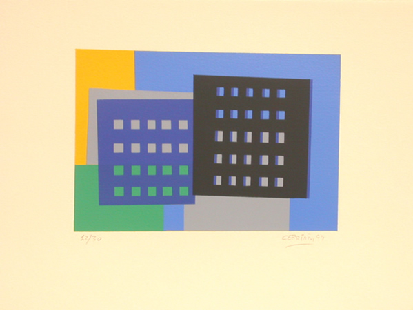 Javier Cebrián - Edificios (I) - 28 x 38 cm. - 1999